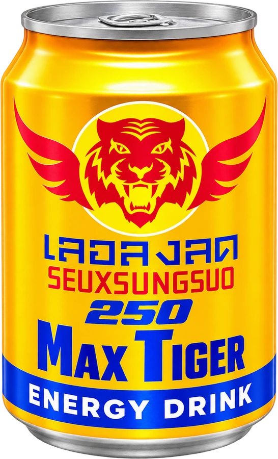 Max Tiger 250ML energy drink can